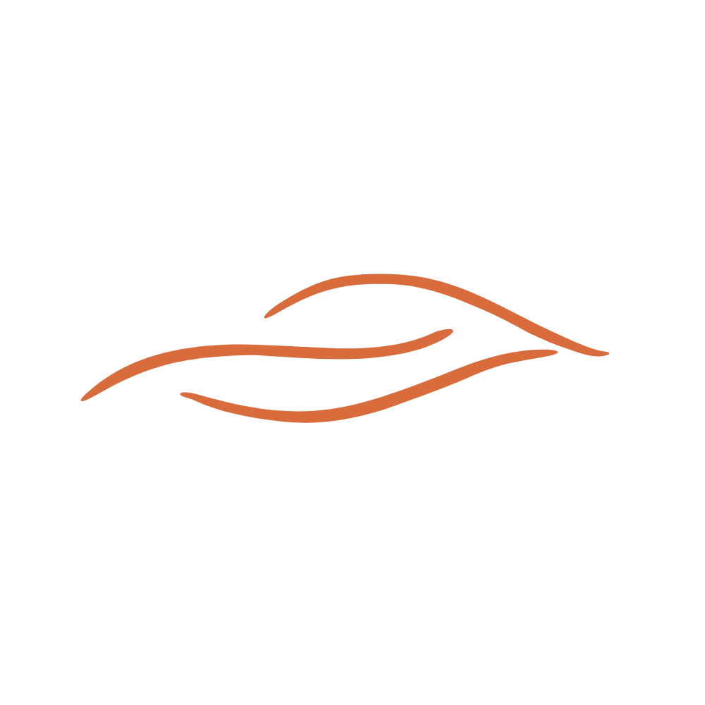 Dekoratives Caresma-Markenzeichen in Orange